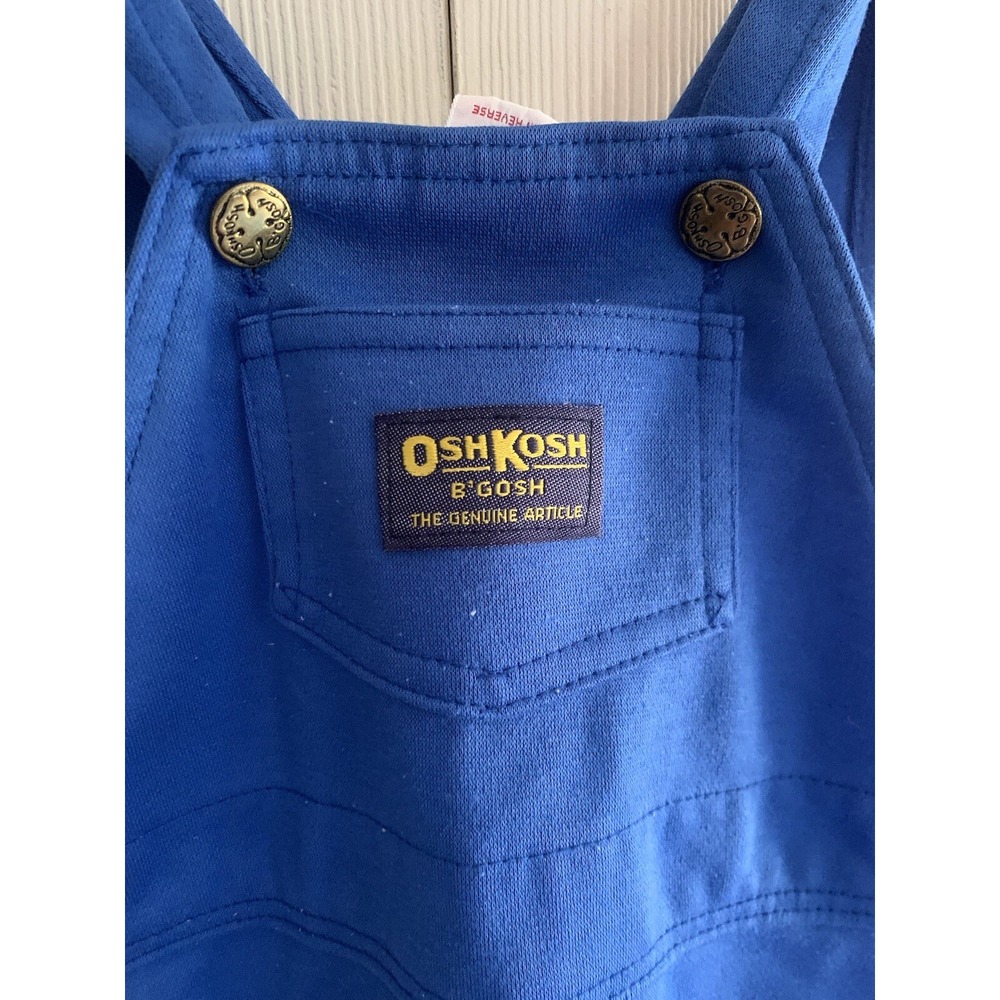 VTG Vestbak Osh Kosh B'gosh 18 Month Blue Soft Overall Snap Button Cowboy Print